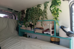 cozy space with storage space