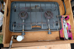 2-burner extendable gas stove