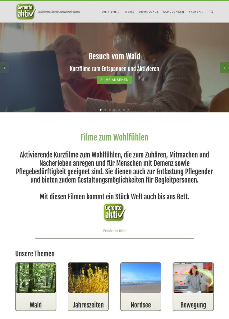 Gerontoaktiv Website Start